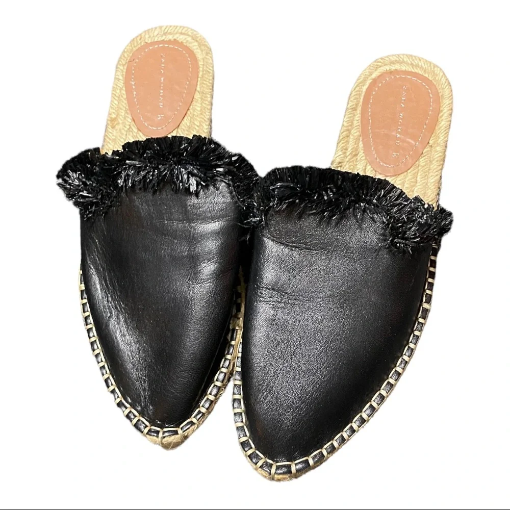 Zara slip on espadrille slides size 7 - Picture 1 of 2